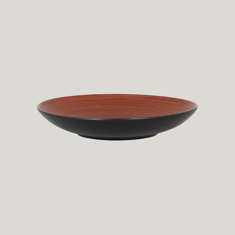 RAK Porcelain RAK Trinidad talíř hluboký pr. 23 cm, hnědý | RAK-TRNNDP23BW