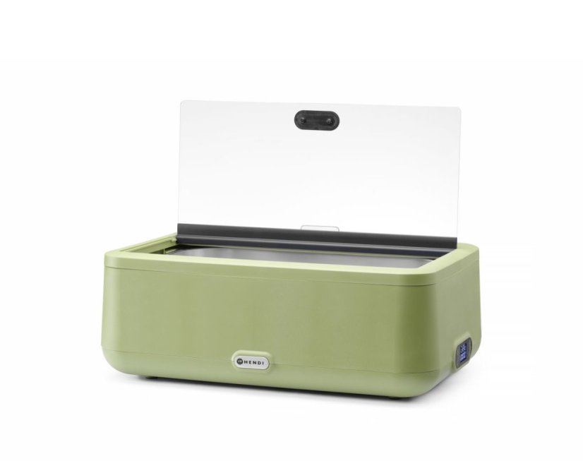 Chafing dish UNIQ, HENDI, designed by Robert Bronwasser, GN 1/1, Zelená, 230V/700W, 607x402x(H)245mm