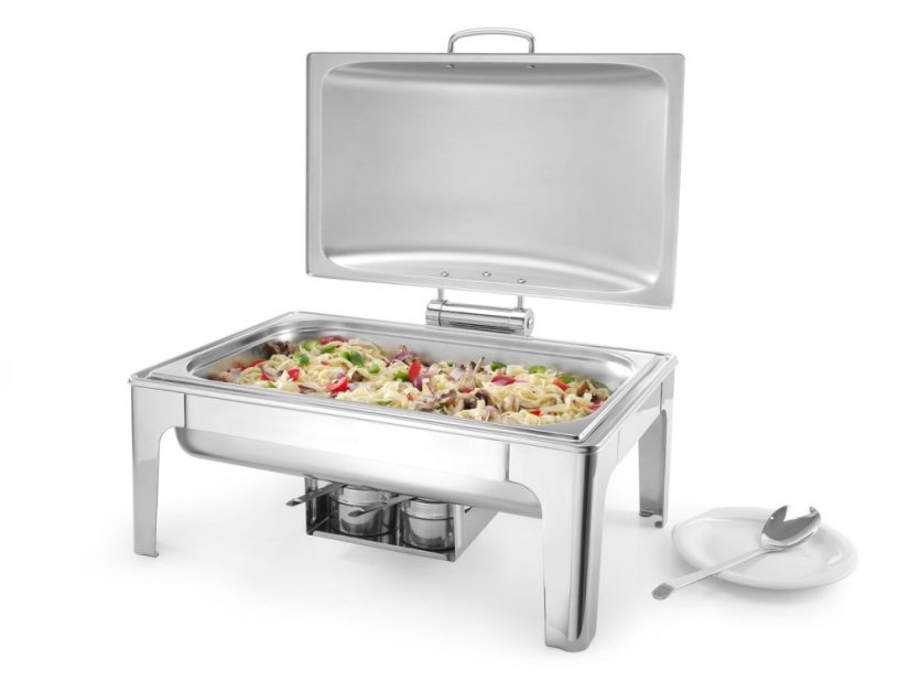 Chafing GN 1/1 saténový vzhled, HENDI, Profi Line, 9L, 570x430x(H)290mm