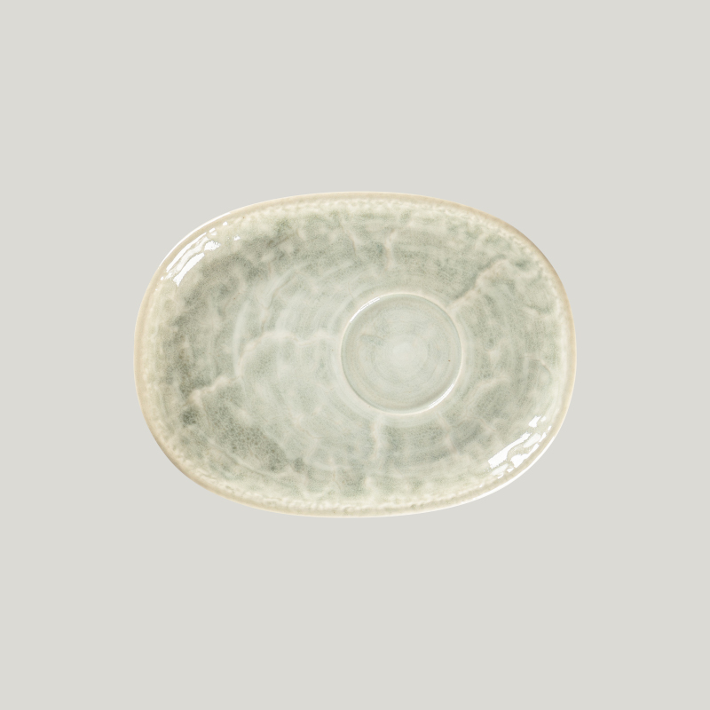 RAK Porcelain Krush podšálek oválný pro KSCU40, KSCU25, světle zelený