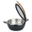 TOMGAST Chafing Artisan kulatý s dřevěnou rukojeti, 449 × 330 × 209 mm, 4,5 l