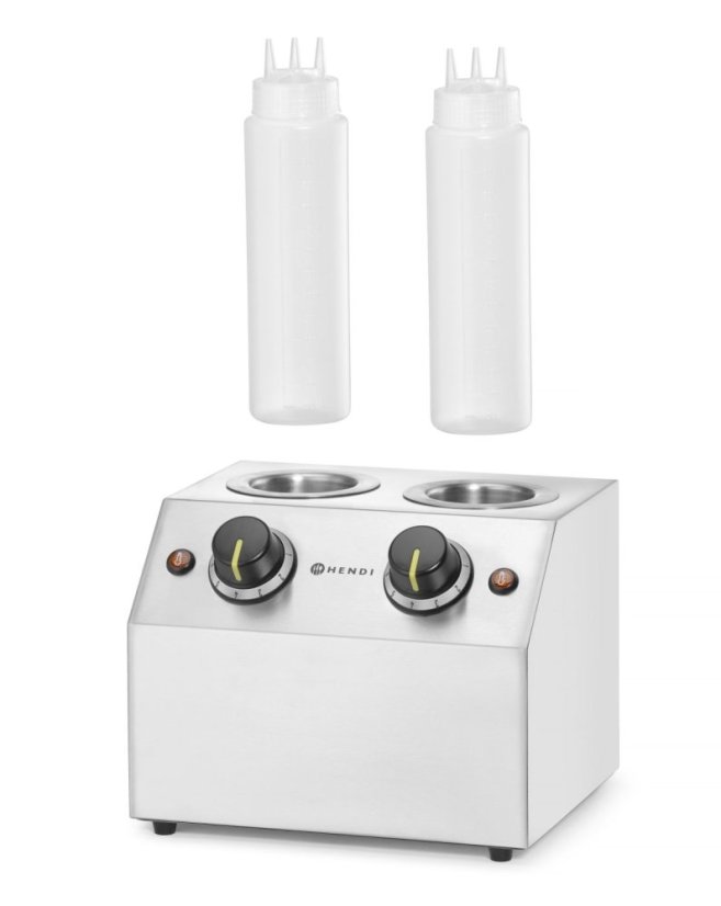 Ohřívač omáček, HENDI, Dvoudílná - 2x0,65L, 220-240V/400W, 270x223x(H)282mm