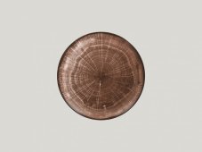 RAK Porcelain RAK Woodart talíř mělký coupe 24 cm – tmavě hnědá | RAK-WDNNPR24OB