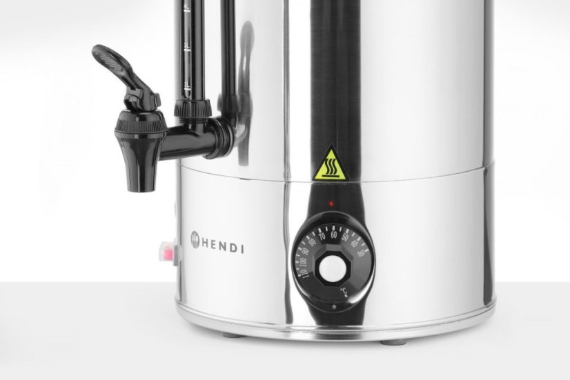 Ohřívač horkých nápojů jednostěnný, HENDI, 9L, Stříbrná, 230V/2200W, 340x227x(H)468mm