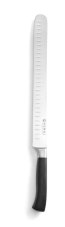 Nůž na šunku a lososa, HENDI, Profi Line, Grantonovy odsazení, Černá, (L)430mm