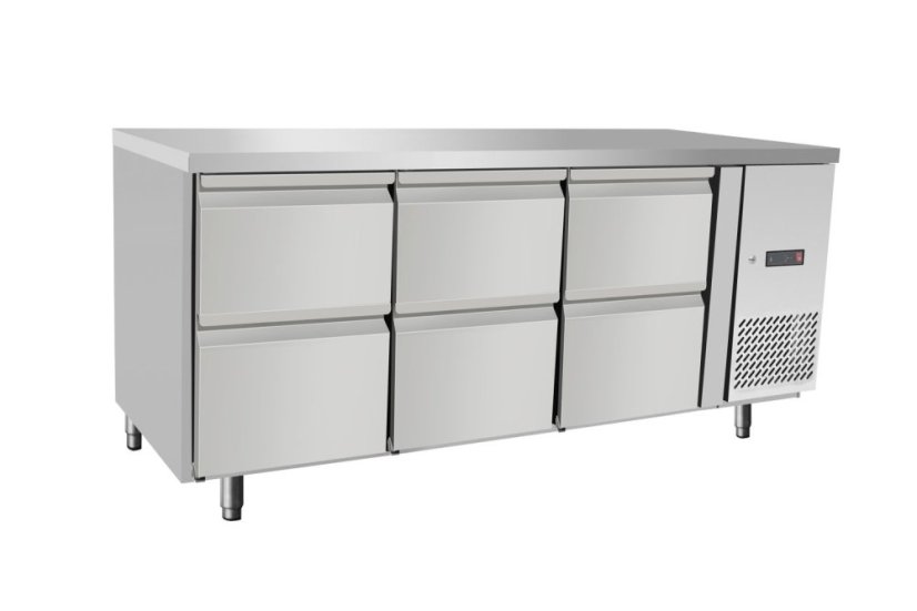 Chladicí pult, 6 zásuvek, Arktic, 204L, 230V/400W, 1795x700x(H)755mm
