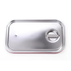 TOMGAST Víko se silikonovým těsněním na gastronádoby Standard bez úchytů GN 1/1