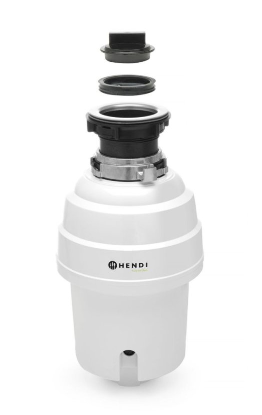 Drtič odpadu se spínačem a výkonem 550 w, HENDI, 230V/550W, ⌀210x(H)406mm