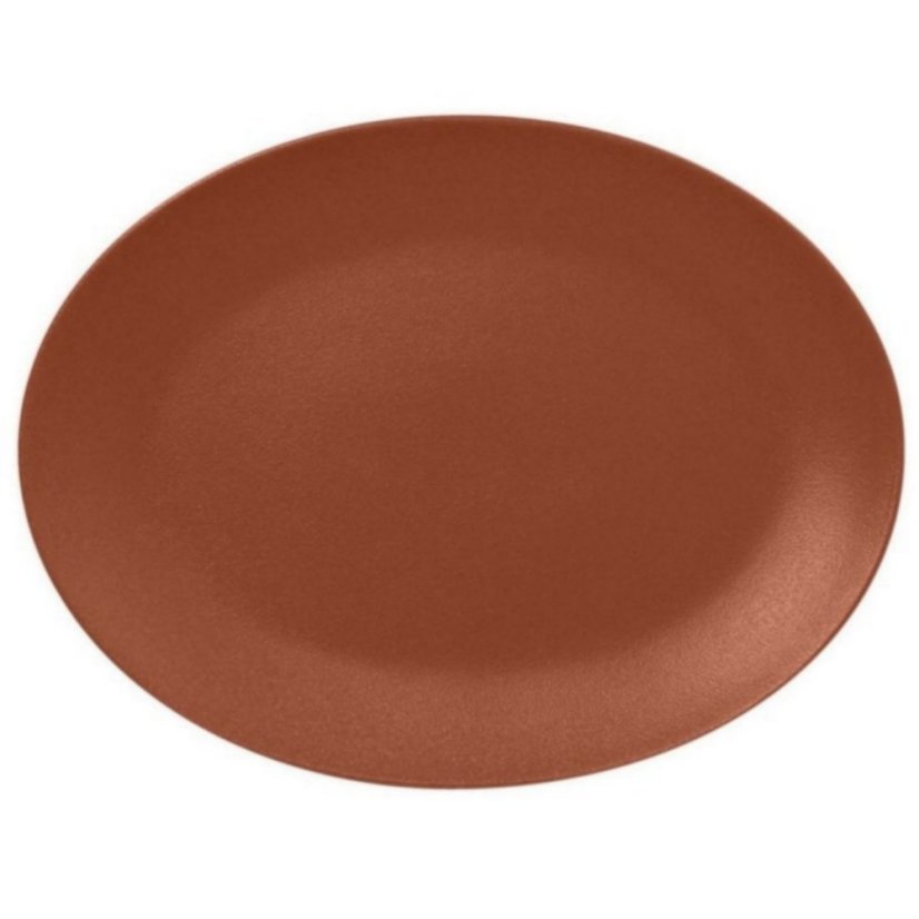 RAK Porcelain RAK Talíř oválný 36 × 27 cm, hnědá | RAK-NFNNOP36BW