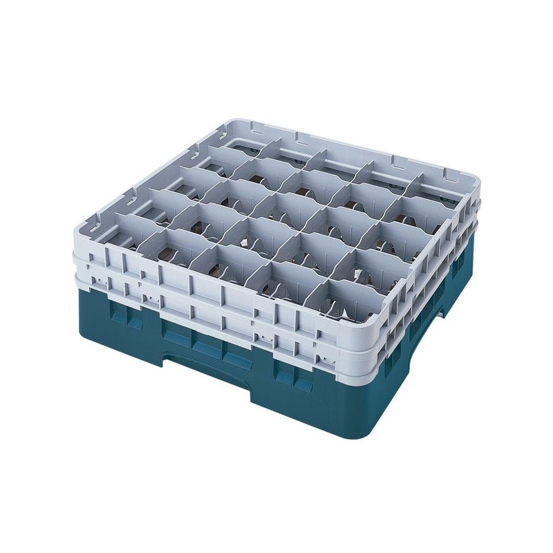 Cambro Koš Camrack 25 pozic, výška sklenice 27,8 cm - Tyrkysová