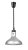Výškově nastavitelná ohřívací lampa, zvonovitý tvar, HENDI, Stříbrná, 230V/250W, ⌀295x(H)207mm