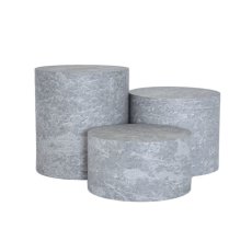 TOMGAST Podstavec kulatý HPL, pr. 300 mm, v: 60 mm, dekor beton