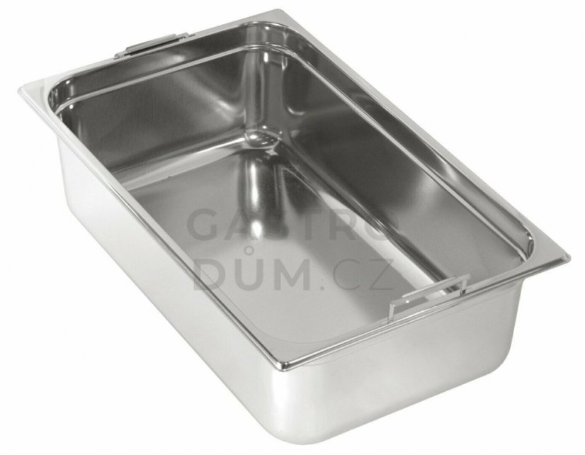 Gastronorm GN 1/1 (h=100 mm) nerezová plná s uchy