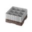 Cambro Koš Camrack 9 pozic, výška sklenice 21,6 cm - Hnědá