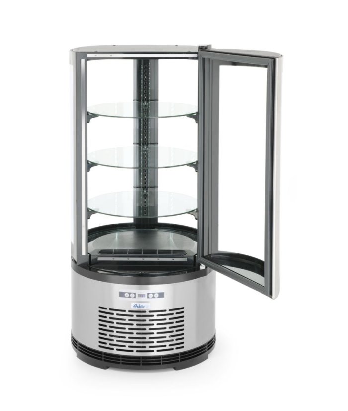 Chladicí vitrína, kulatá, Arktic, 100L, 230V/210W, ⌀480x(H)1065mm