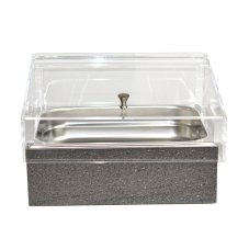 TOMGAST Chladicí box pro gastronádoby s krytem GN 1/2, dekor kámen