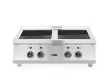 Indukční sporák, 4 varné zóny, HENDI, 2x3.5 kW hobs & 2x5 kW hobs, 400V/17000W, 800x700x(H)311mm