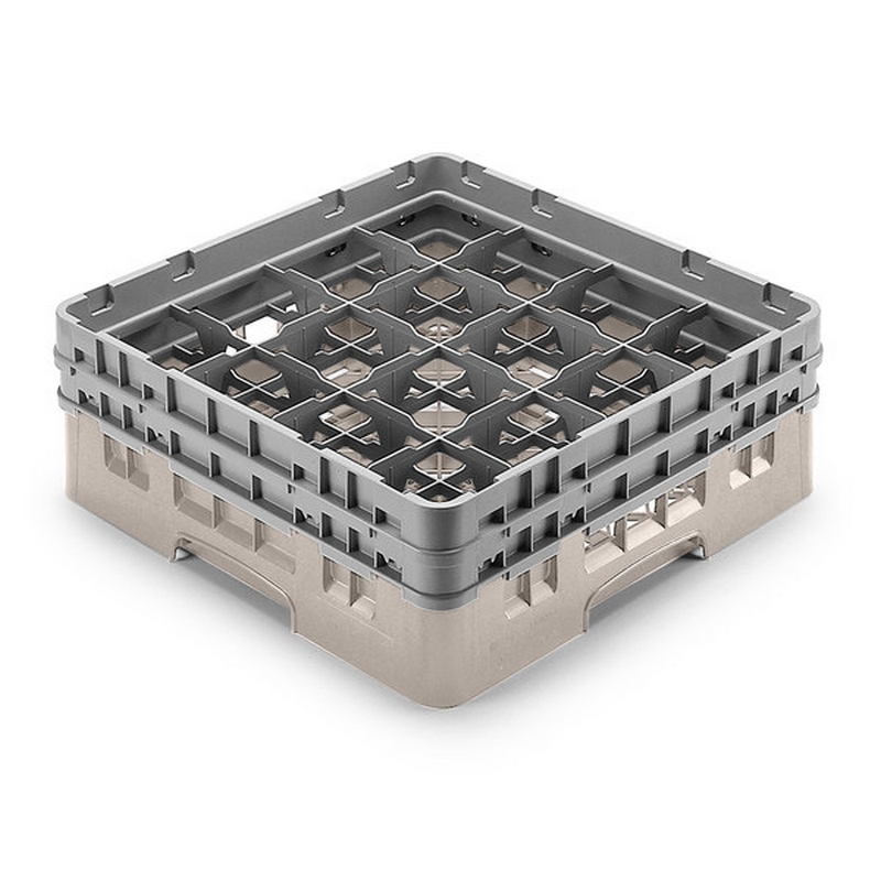 Cambro Koš Camrack 16 pozic, výška sklenice 25,8 cm - Béžová