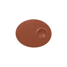 RAK Porcelain RAK Talíř mělký s důlkem 18 × 10 cm, hnědá | RAK-NFMROP18BW