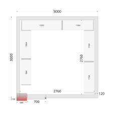 TEFCOLD CR 300x300x220