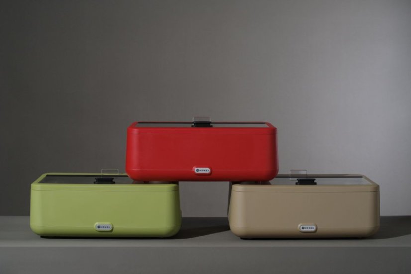 Chafing dish UNIQ, HENDI, designed by Robert Bronwasser, GN 1/1, Červená, 230V/700W, 607x402x(H)245mm