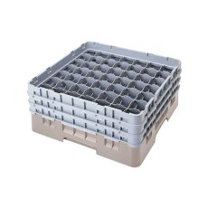 Cambro Koš Camrack 49 pozic, výška sklenice 25,8 cm - Béžová
