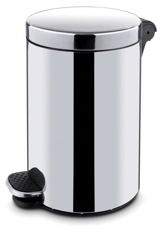 Kulatý pedálový odpadkový koš s vnitřním košem., HENDI, 20L, ⌀300x(H)440mm