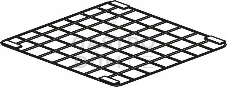 KROMO rošt nerez 500 x 500 mm