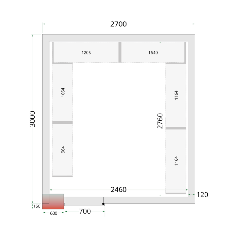 TEFCOLD CR 270x300x220