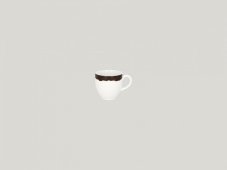 RAK Porcelain RAK Woodart šálek na espresso 9 cl – tmavě hnědá | RAK-WDCLCU09OB