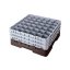 Cambro Koš Camrack 36 pozic, výška sklenice 25,8 cm - Hnědá