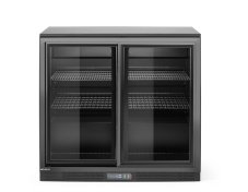 Barová chladnička s dvojitými posuvnými dveřmi, Arktic, 158L, Černá, 230V/160W, 520x900x(H)870mm