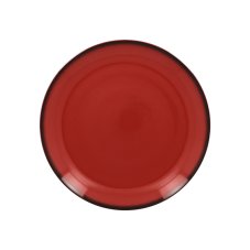 RAK Porcelain RAK Talíř mělký kulatý 24 cm, červená | RAK-LENNPR24RD