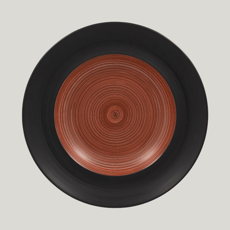 RAK Porcelain RAK Trinidad talíř hluboký s hranou pr. 30 cm, hnědý | RAK-TRCLDP30BW