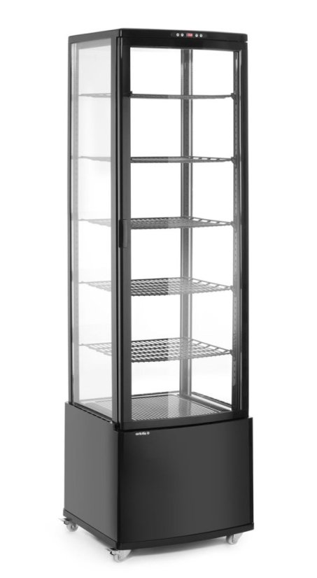 Chlazená skříň displeje, 270 l, Arktic, Černá, 230V/290W, 556x526x(H)1913mm