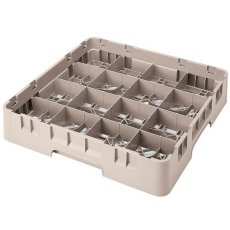 Cambro Koš Camrack 16 pozic, výška sklenice 30 cm - Béžová