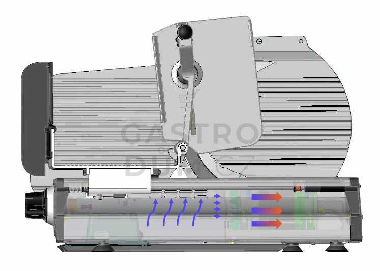 GRAEF nářezový stroj GRAEF CONCEPT 25 (CERA3) 230V Červený