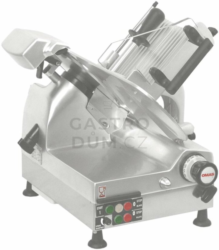 OMAS s.p.a. stroj nářezový automat VAE 806 230V elox / nůž CERA3 OMAS s.p.a. stroj nářezový automat VAE 806 230V elox / nůž CERA3