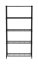 Úložný stojan s 5 policemi, HENDI, Černá, 910x455x(H)1830mm