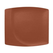RAK Porcelain RAK Talíř mělký čtvercový 32 x 29 cm, hnědá | RAK-NFMZSP32BW