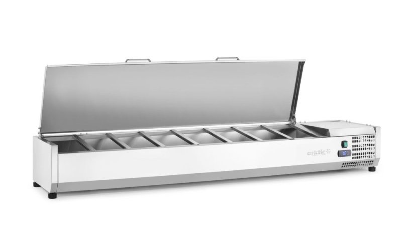 Chladicí zásobník GN 1/3, Arktic, 8x GN1/3, GN 1/3, 48L, 230V/180W, 420x1805x(H)630mm
