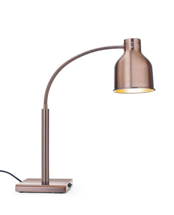 Pružná tepelná lampa, HENDI, Měděná, 230V/250W, 268x203x(H)660mm