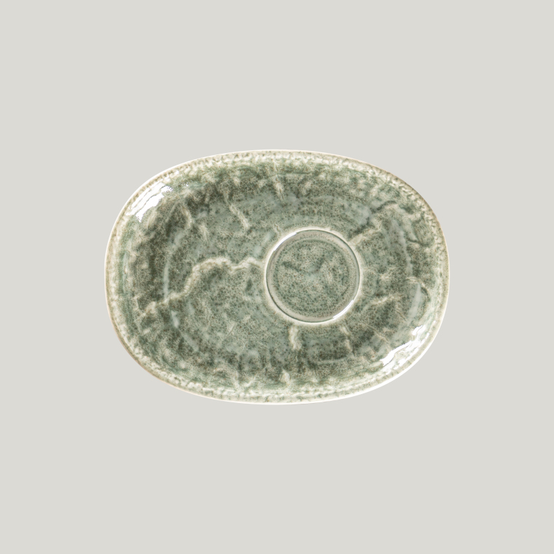 RAK Porcelain Krush podšálek oválný pro KSCU40, KSCU25, zelený