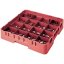 Cambro Koš Camrack 16 pozic, výška sklenice 30 cm - Červená