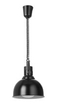 Výškově nastavitelná ohřívací lampa, kupolová, HENDI, Černá, 230V/250W, ⌀250x(H)207mm