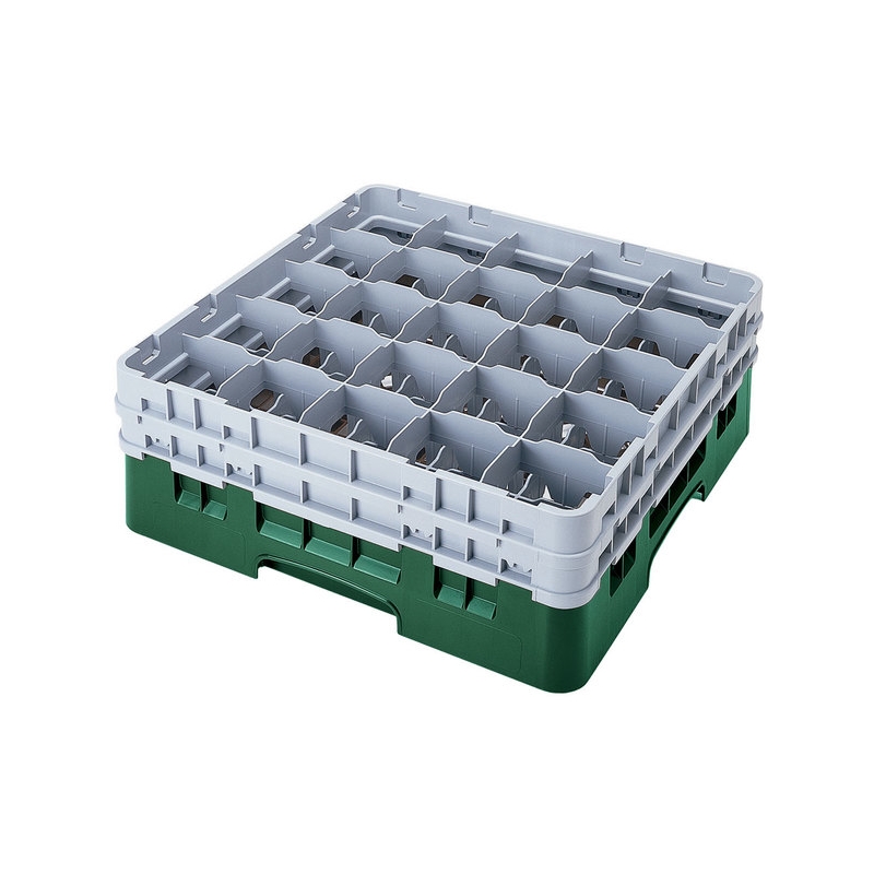 Cambro Koš Camrack 25 pozic, výška sklenice 9 cm - Zelená