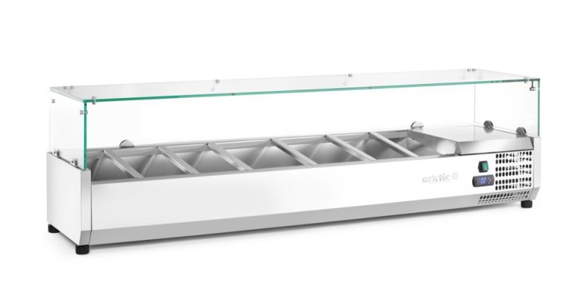 Chladicí zásobník GN 1/3, Arktic, 7x GN 1/3, GN 1/3, 42L, 230V/180W, 420x1605x(H)460mm