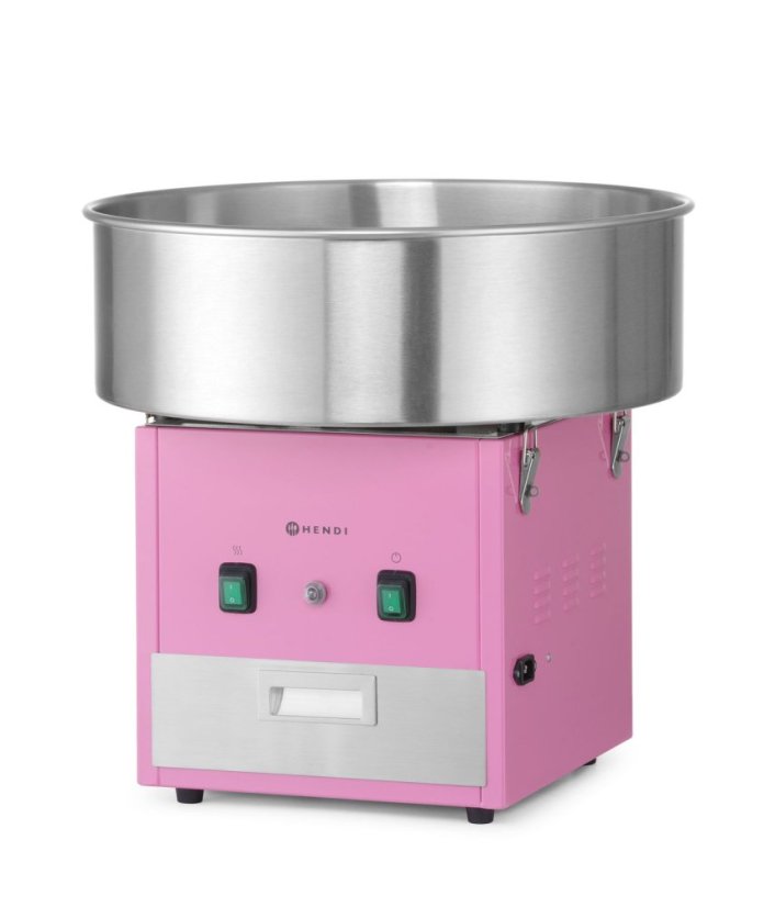 Stroj na výrobu cukrové vaty , HENDI, Růžový, 230V/1130W, 520x520x(H)503mm