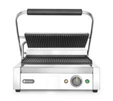 Kontaktní gril Panini, HENDI, Stříbrná, 220-240V/2200W, 430x375x(H)216mm
