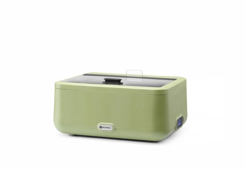 Chafing dish UNIQ, HENDI, designed by Robert Bronwasser, GN 2/3, Zelená, 230V/500W, 433x403x(H)248mm